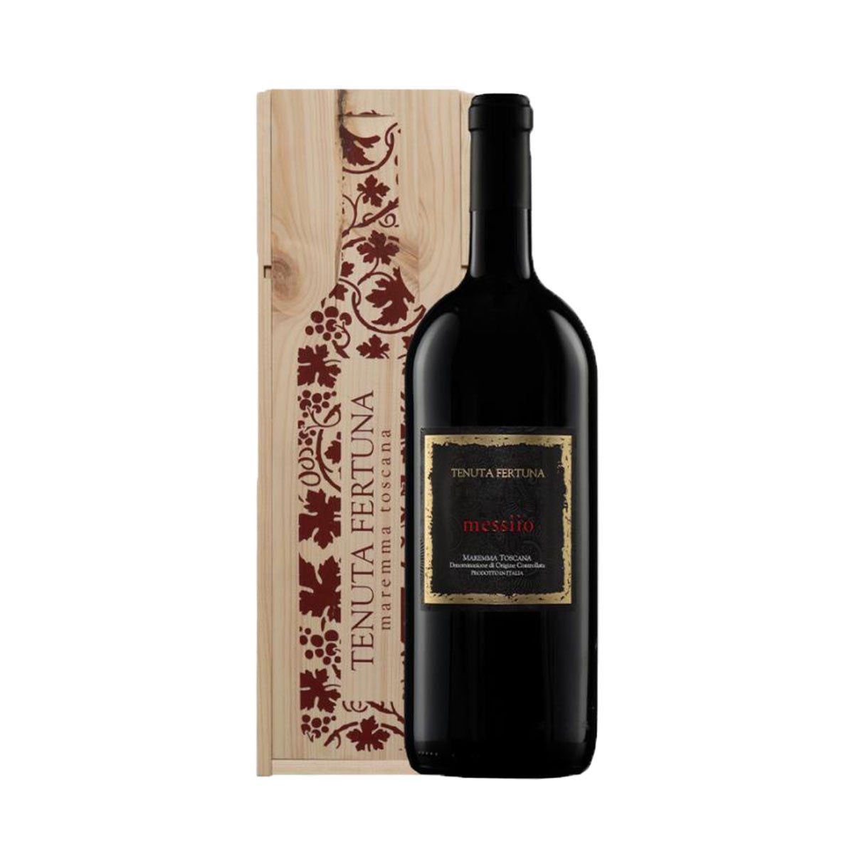 Maremma Toscana DOC Messiio 2018 in Cassa di Legno (3 Litri) - Tenuta Fertuna