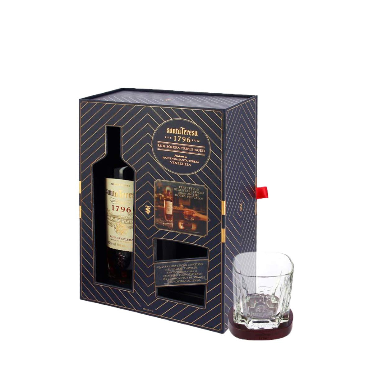 Special Pack Rum Santa Teresa 1796 + 1 Bicchiere + 1 Sottobicchiere - Santa Teresa