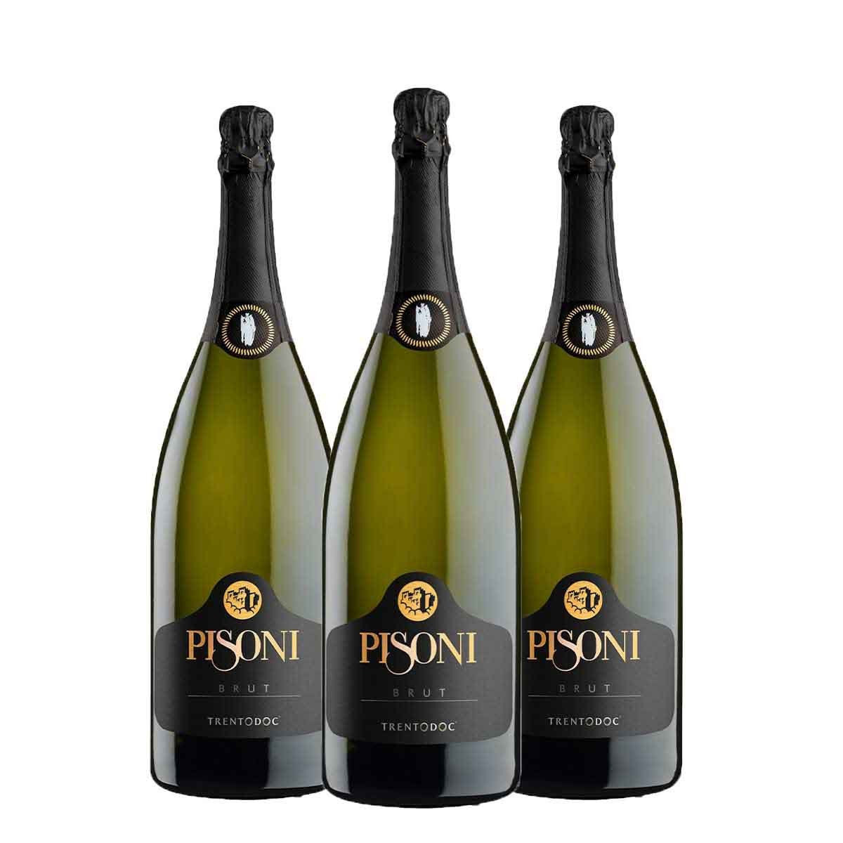 Brut Trento DOC Magnum 2017 - Pisoni Kit 3 Magnum 3X20PIBT17M