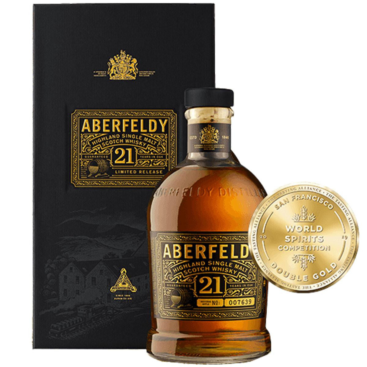 Aberfeldy 21 Anni Single Malt Scotch Whisky con Astuccio