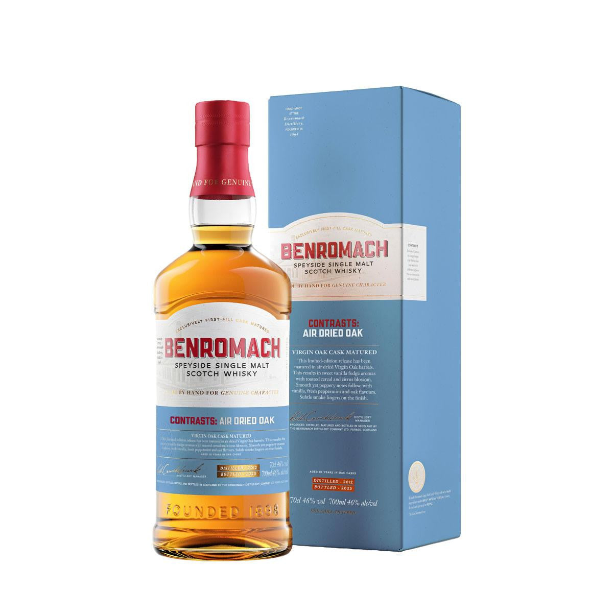 Benromach Virgin Oak Air Dried Whisky (2012) 70 Cl