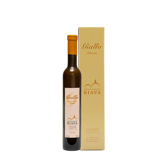 "Giallo" Vino Bianco da uve Passite 50 Cl Astucciato - Biava