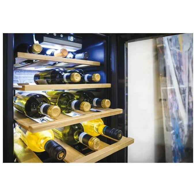 Candy CWCEL 210 DiVino Cantinetta Vino 21 Bottiglie Classe energetica G 7 ripiani cromati 70 cm Nero