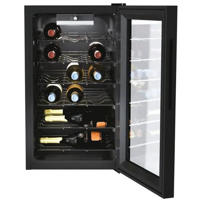 Cantinetta vino Candy CWC 021 M/NF libera installazione 21 bottiglie Nero