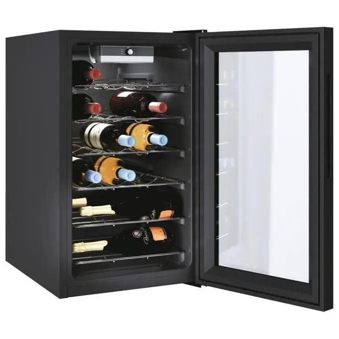 Cantinetta vino Candy CWC 021 M/NF libera installazione 21 bottiglie Nero