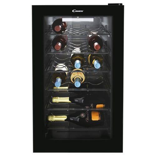 Cantinetta vino Candy CWC 021 M/NF libera installazione 21 bottiglie Nero