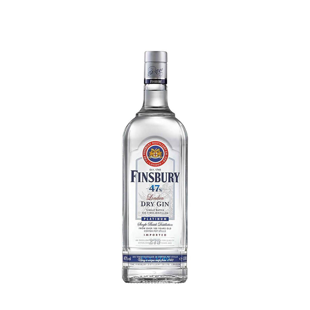 London Dry Gin Platinum Finsbury 100 Cl