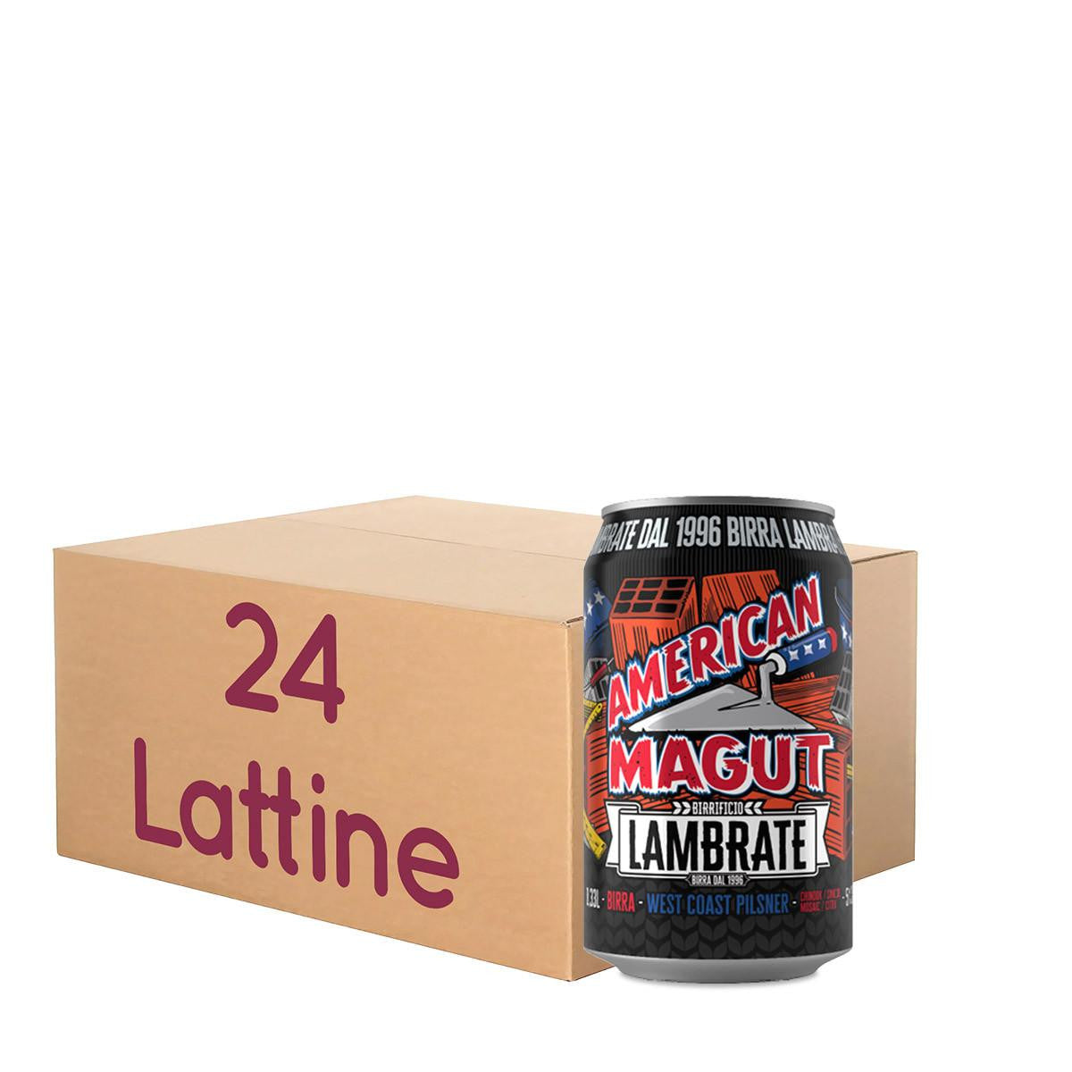 American Magut Lambrate - American Pilsner - LATT. 33 Cl KIT 24