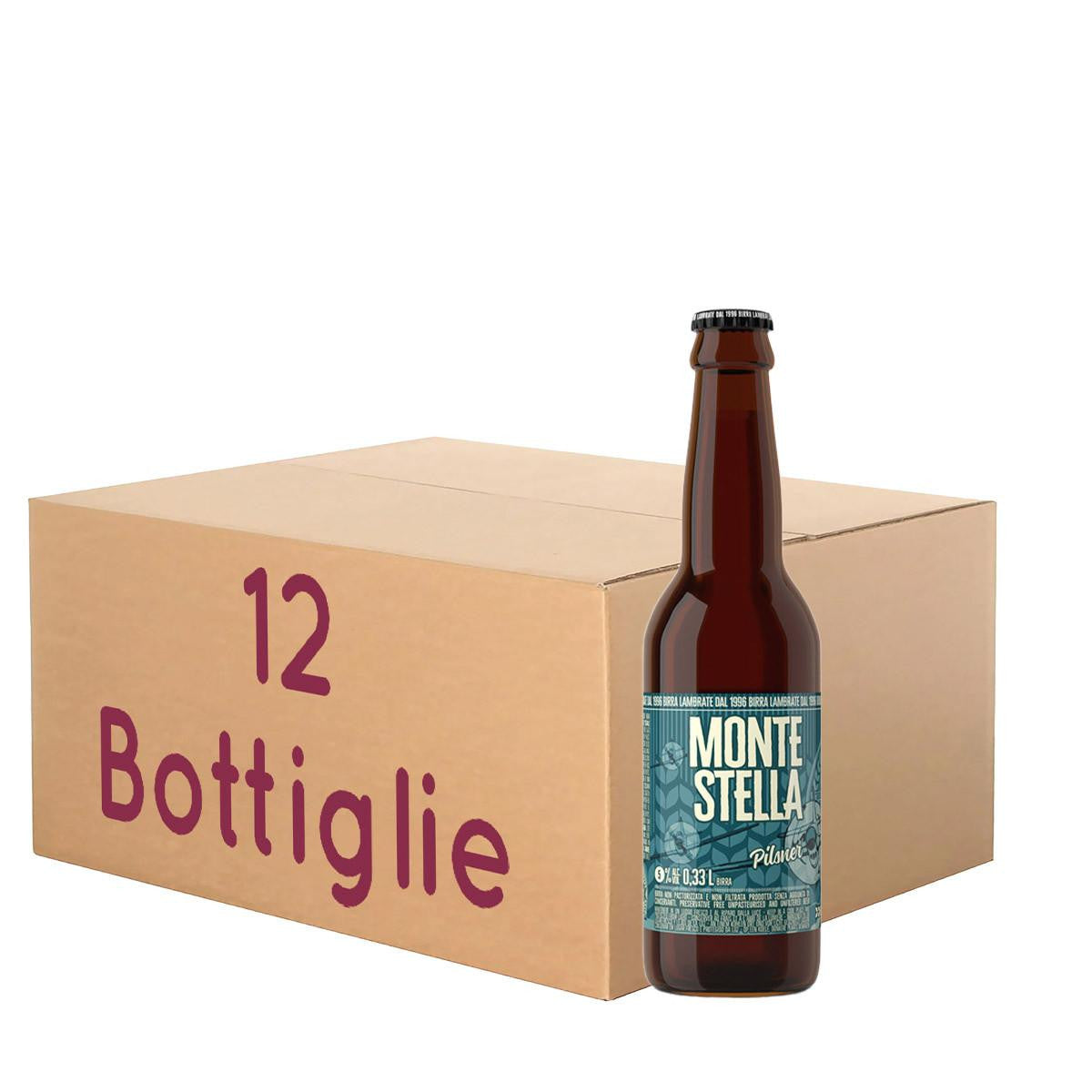 Montestella Lambrate - Pilsner - BOTT. 33 Cl KIT 12