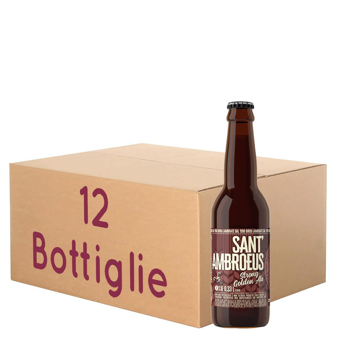 Sant'Ambroeus Lambrate - Strong Golden Ale - BOTT. 33 Cl KIT 12