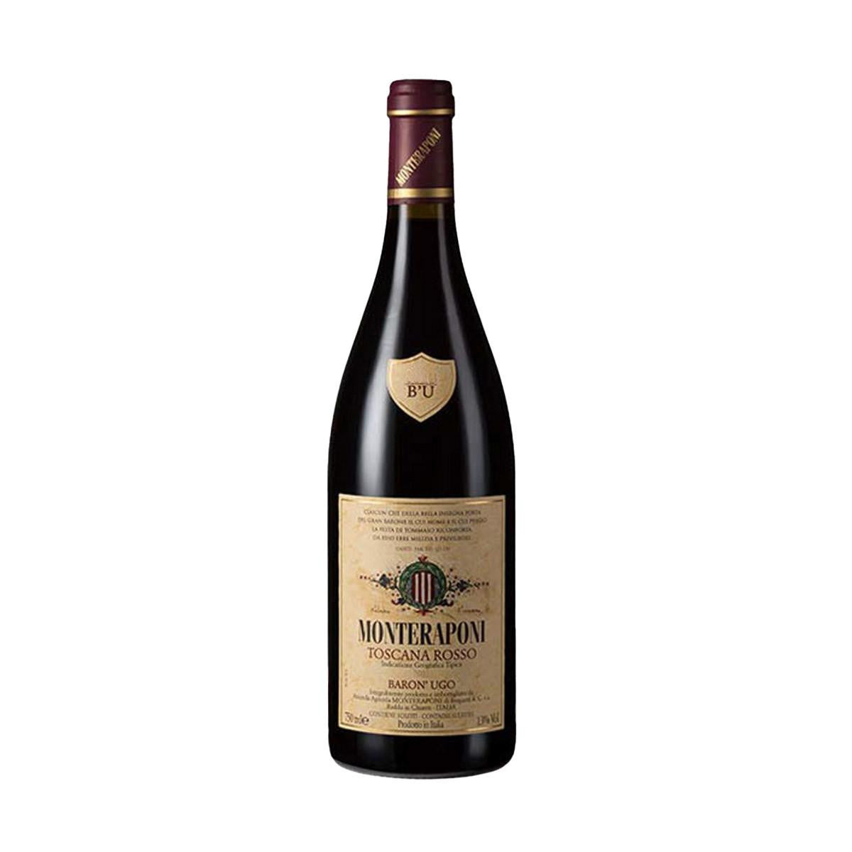 'Baron' Ugo' Rosso Toscana 2018 Magnum in Cassa di Legno - Monteraponi