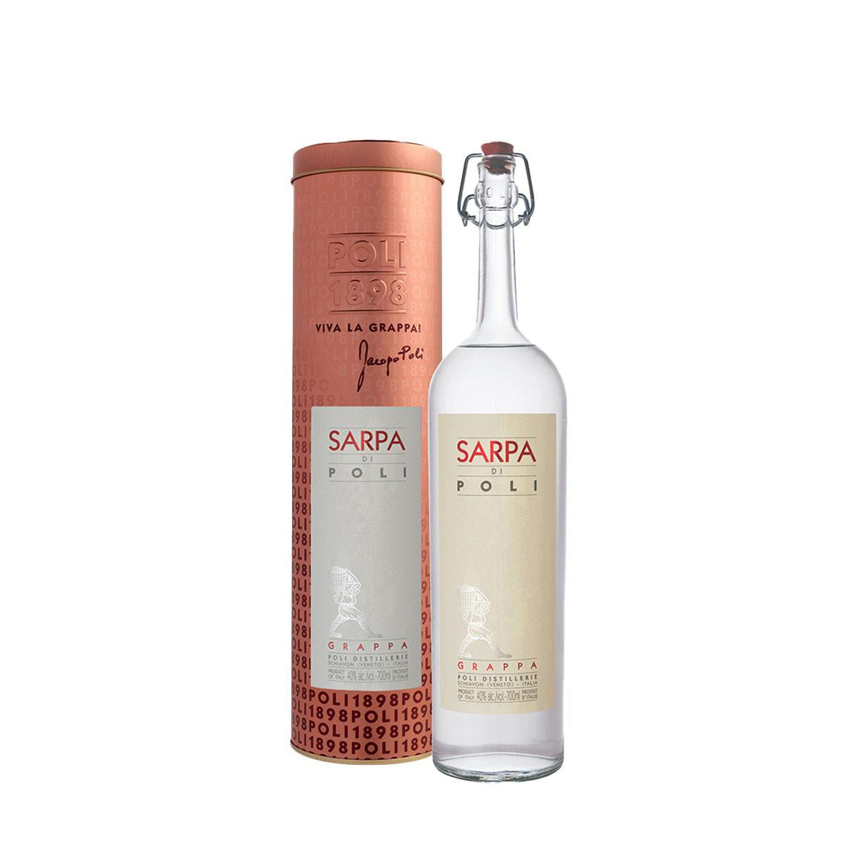 Grappa Poli Sarpa astucciata in tubo - Distilleria Poli