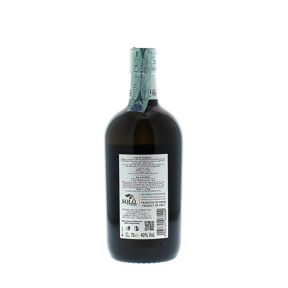 Gin 'Solo' Pure Sardinia 70 Cl
