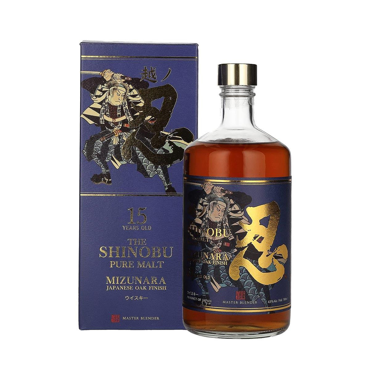 The Shinobu Pure Malt 15 Years Old Whisky MIZUNARA Vol. 0,7l