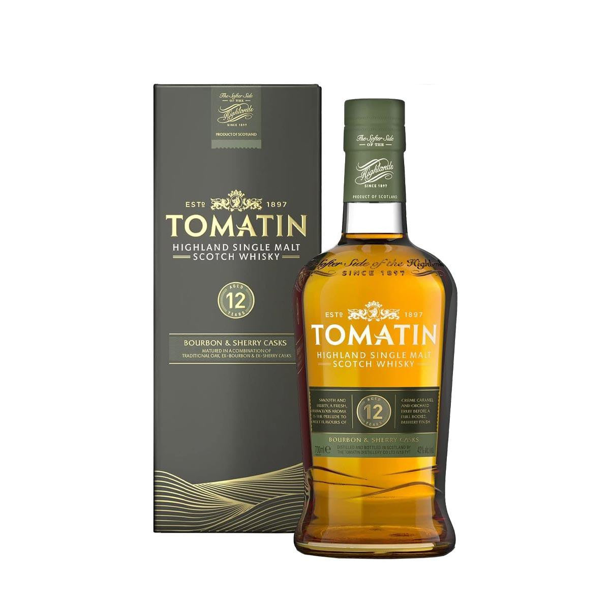 Tomatin 12 Years Peaty Single malt 70cl