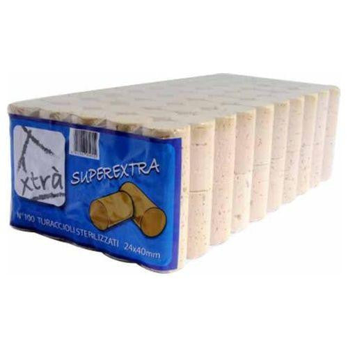 Xtra Tappo Sughero Super Extra 28X40 Pezzi 100 8012947326435