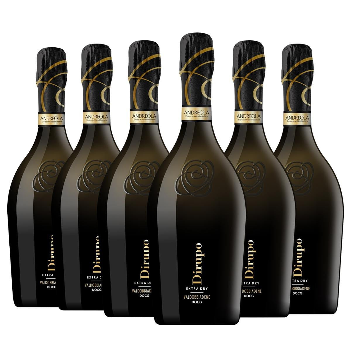 Prosecco Di Valdobbiadene Superiore Dirupo Extra Dry Andreola - Kit 6 bottiglie