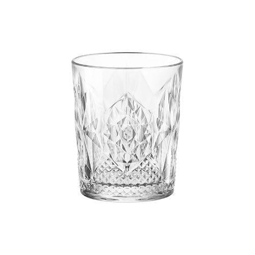 Bormioli Rocco 4x Bicchieri Doppi Whisky Pietra Bartender 390ml Trasparenti BOR666218