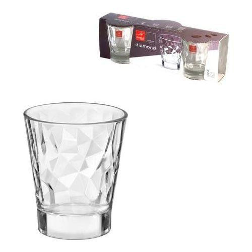 Bormioli Rocco Set 3 Bicchieri Liquore Trasparente Diamond 8cl 8004360080414