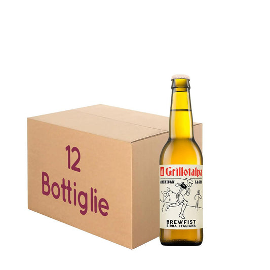 Il Grillotalpa Brewfist - American Lager - BOTT. 33 Cl KIT 12