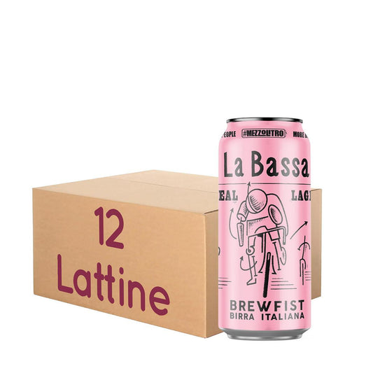 La Bassa Brewfist - Real Lager - LATT. 50 Cl KIT 12