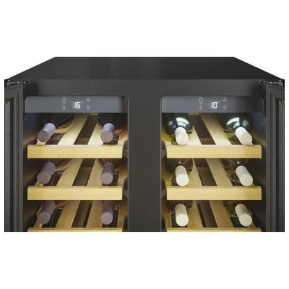 Candy CCVB 60D/1 Cantinetta Vino 38 Bottiglie Classe energetica G Ripiani in legno Illuminazione a Led Controllo digitale 81 cm Nero