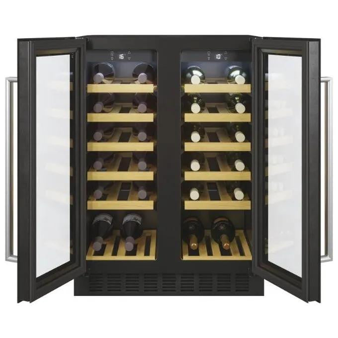 Candy CCVB 60D/1 Cantinetta Vino 38 Bottiglie Classe energetica G Ripiani in legno Illuminazione a Led Controllo digitale 81 cm Nero