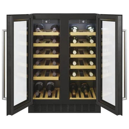 Candy CCVB 60D/1 Cantinetta Vino 38 Bottiglie Classe energetica G Ripiani in legno Illuminazione a Led Controllo digitale 81 cm Nero