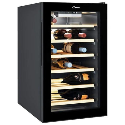 Candy CWCEL 210 DiVino Cantinetta Vino 21 Bottiglie Classe energetica G 7 ripiani cromati 70 cm Nero