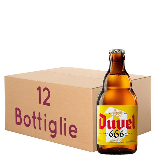 666 Duvel - Belgian Blond Ale -  BOTT. 33 Cl KIT 12