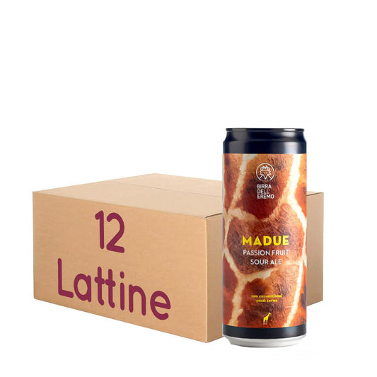 Madue Birra dell’Eremo - Fruit Wild Sour Ale Passion Fruit - LATT. 33 Cl KIT 12