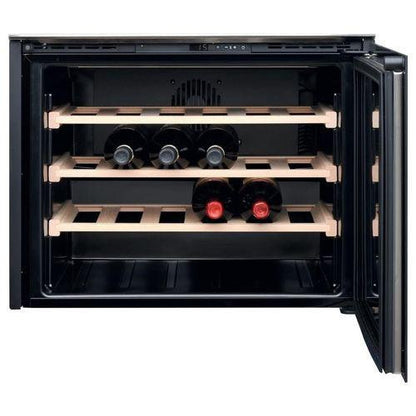Hotpoint HA WC512 Cantinetta Vino 24 Bottiglie Nero Classe energetica G 3 Ripiani in rovere 45 cm Inox