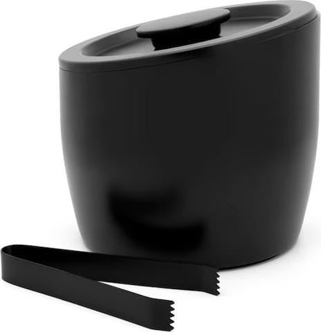 Secchiello Ghiaccio 2.5 Litri Doppia Parete Nero Opaco LV243003 - Leopold Vienna