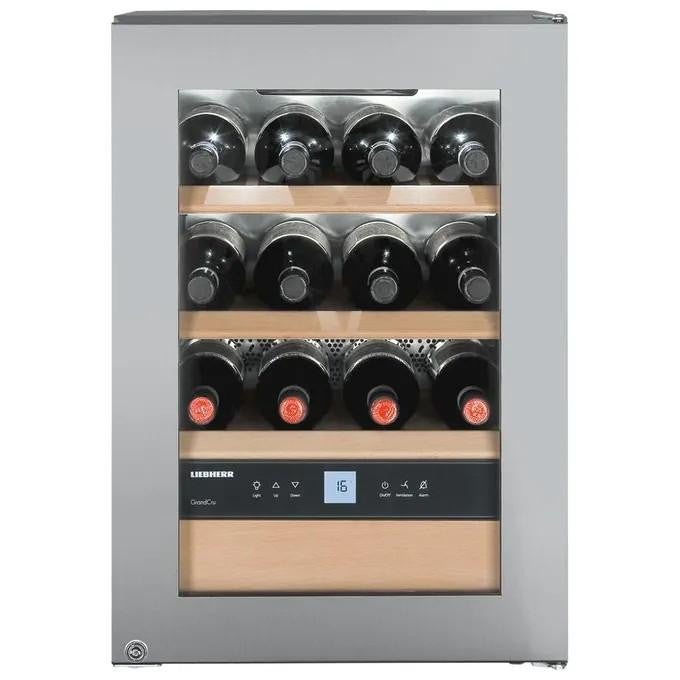 Liebherr WKes 653 Cantina Climatizzata Allestimento GrandCru Capacita 12 Bottiglie Classe energetica E Filtro ai Carboni Attivi  3 Ripiani in Faggio