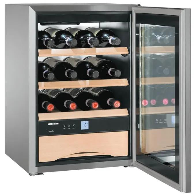 Liebherr WKes 653 Cantina Climatizzata Allestimento GrandCru Capacita 12 Bottiglie Classe energetica E Filtro ai Carboni Attivi  3 Ripiani in Faggio