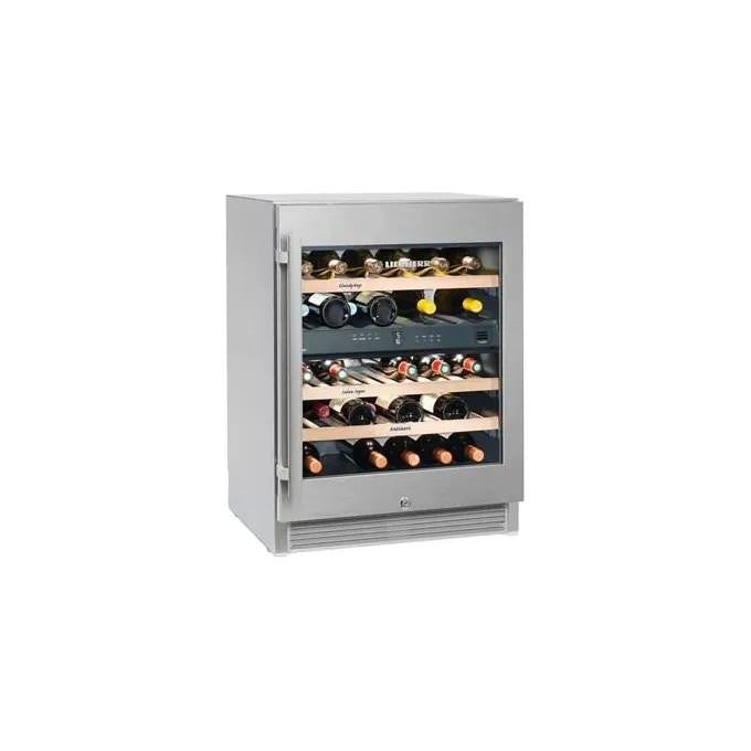 Liebherr WTes 1672 Cantina Temperata Allestimento Vinidor Capacita 34 Bottiglie Classe energetica G Filtro ai Carboni Attivi  3 Ripiani in Faggio Acciaio