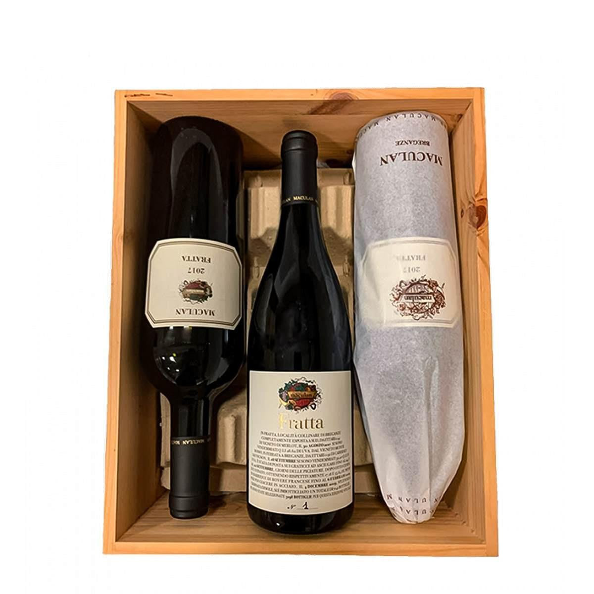 Fratta 2017 Edizione Limitata 40° Cassa Legno 3 Bottiglie - Maculan