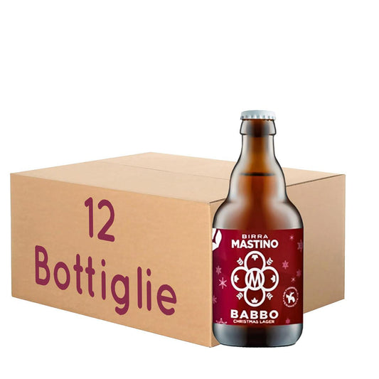 Babbo 2023 Mastino - Kerst Lager Beer Birra di Natale - BOTT. 33 Cl KIT 12