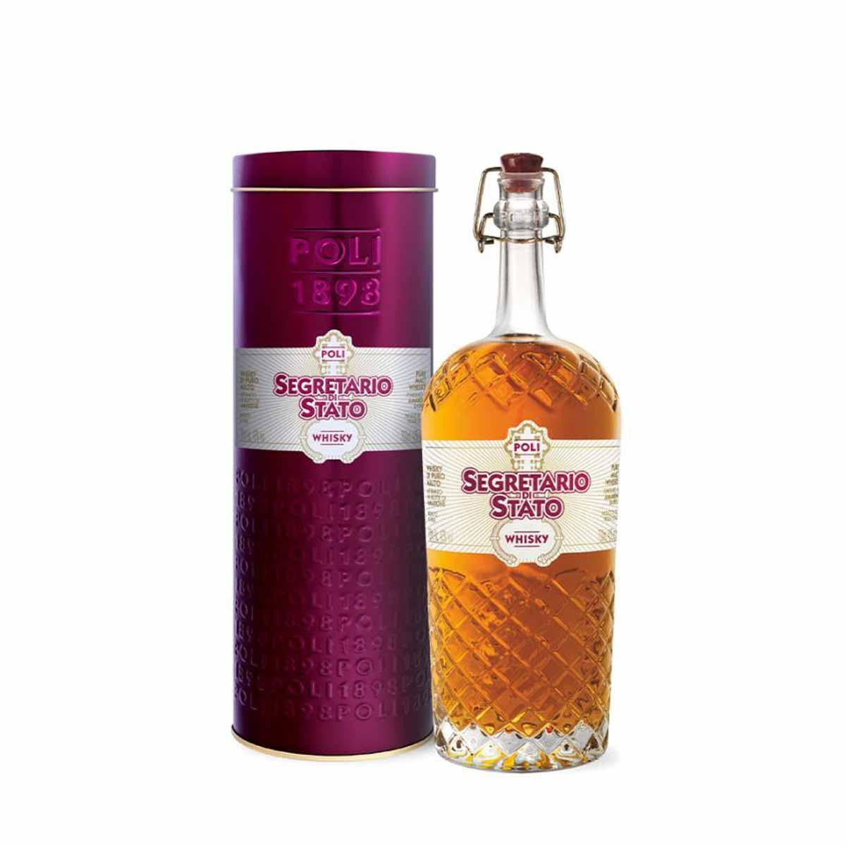 Whisky Poli Segretario Di Stato In Tubo Metallico 0,7 Cl