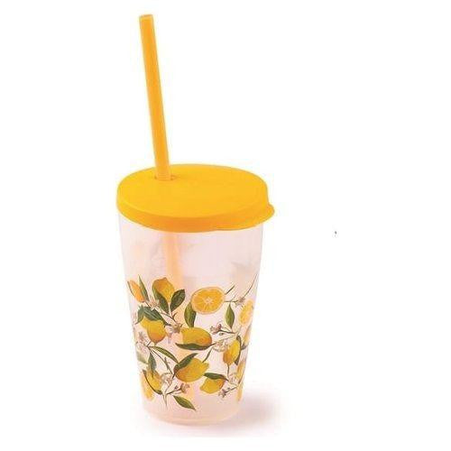 Snips Bicchiere con Cannuccia con Decoro Limone 500ml 000854-SNIP
