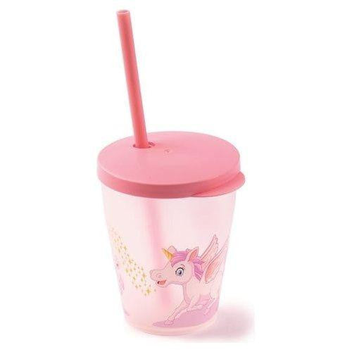 Snips Bicchiere con Cannuccia con Decoro Unicorno 385ml 000853-SNIP
