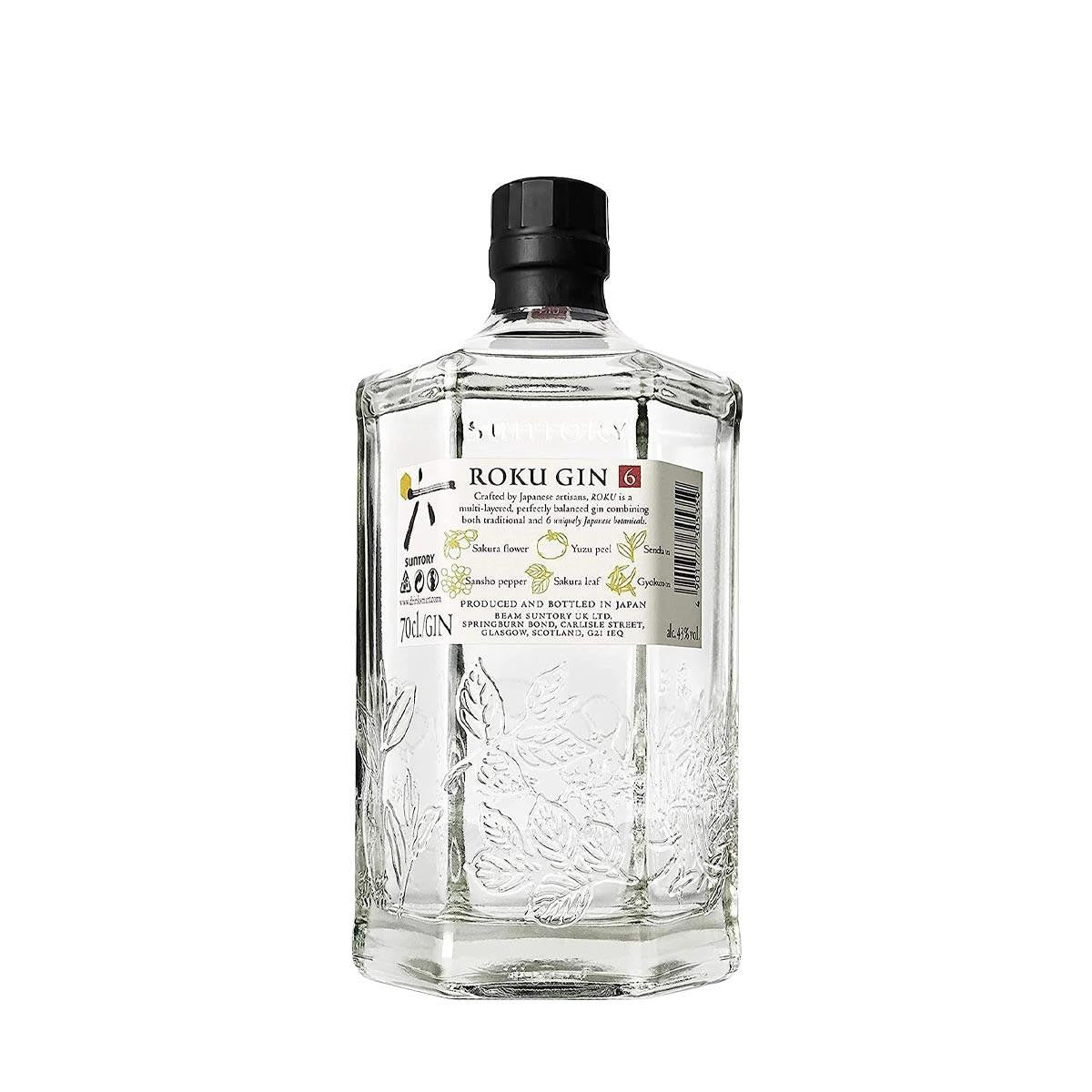 Gin Artigianale Giapponese 'Roku' Suntory 70 Cl